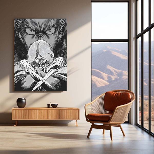 Anime Metal Poster | Vinland Saga – Thorfinn Manga Metal Poster | Viking Anime Wall Frame 05