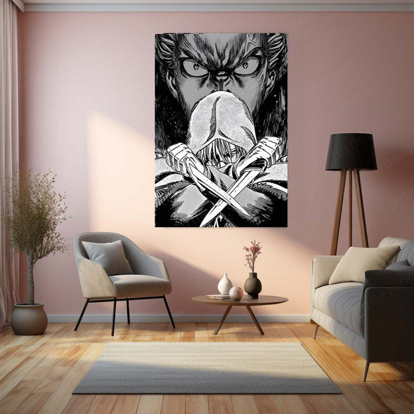 Anime Metal Poster | Vinland Saga – Thorfinn Manga Metal Poster | Viking Anime Wall Frame 05