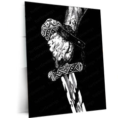 Anime Metal Poster | Vinland Saga – Thorfinn Manga Metal Poster | Viking Anime Wall Frame 04