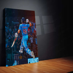 Cricket Metal Poster | Virat Kohli Metal Poster | Cricket Legend Wall Art01 - TURTLEWINGS 