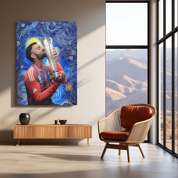 Cricket Metal Poster | Virat Kohli Metal Poster – Iconic Cricket Legend Wall Art 7