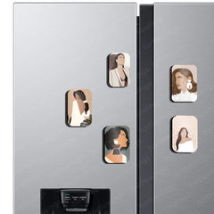 Minimalist Women Portraits – Set of 3,5 & 8 Fridge Magnets