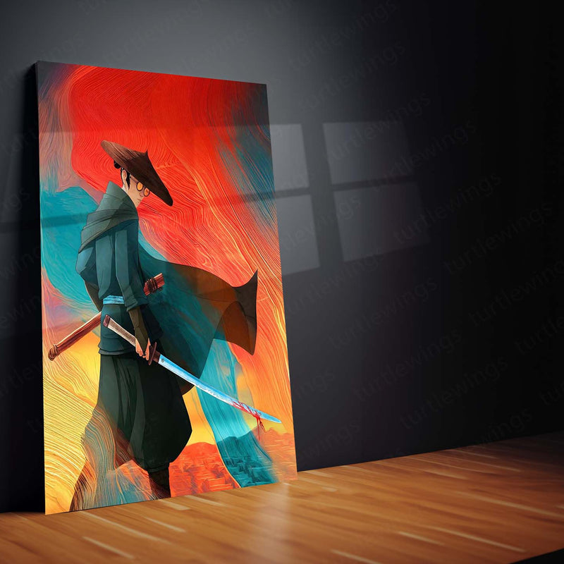 Warrior Spirit – Artistic Battle-Ready Metal Frame - TURTLEWINGS 