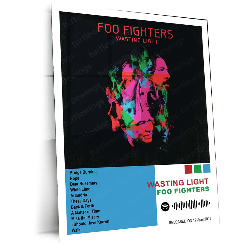 Foo Fighters – Complete Album Collection | Set of 11 | Set of 8 | Set of 4 | Premium Metal Poster - TURTLEWINGS 