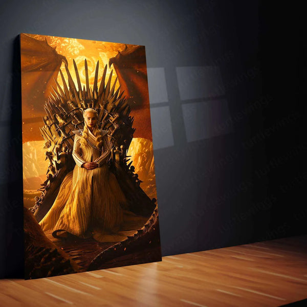 Daenerys Targaryen Poster – Game of Thrones Dragon Queen Art - TURTLEWINGS 