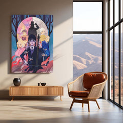 Wednesday Addams – Nevermore Shadows Metal Frame