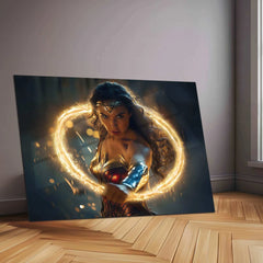 Wonder Woman Neon LED Metal Poster - TURTLEWINGS 
