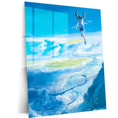 Makoto Shinkai Metal Frame | Aesthetic Anime Wall Art | Premium Metal Poster