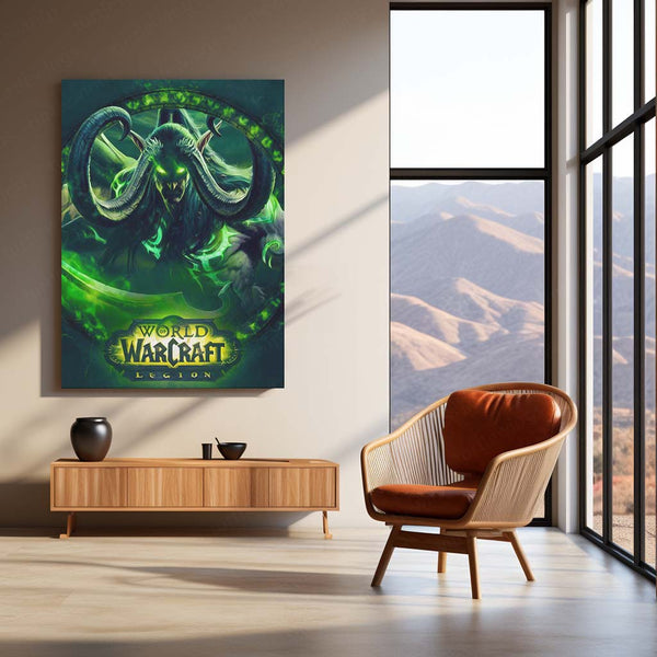 Game Metal Poster | World of Warcraft – Legion Metal Poster | Fantasy Gaming Wall Frame
