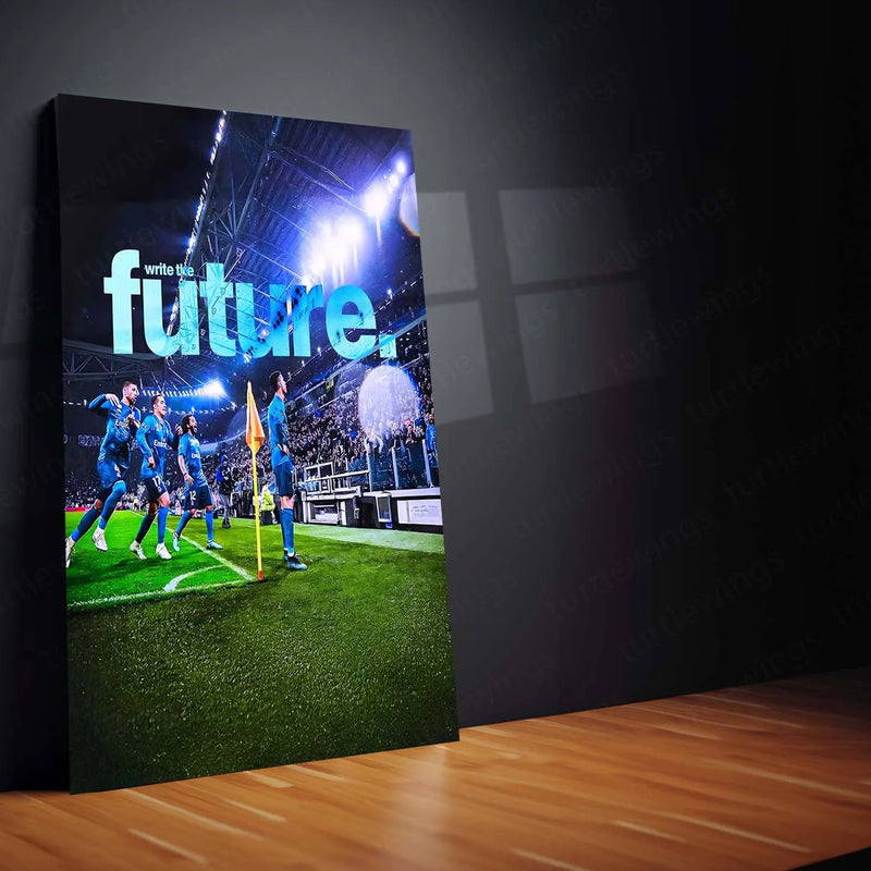 Quote Metal Poster | Write the Future | Legacy Building & Championship Mentality Metal Frame - TURTLEWINGS 