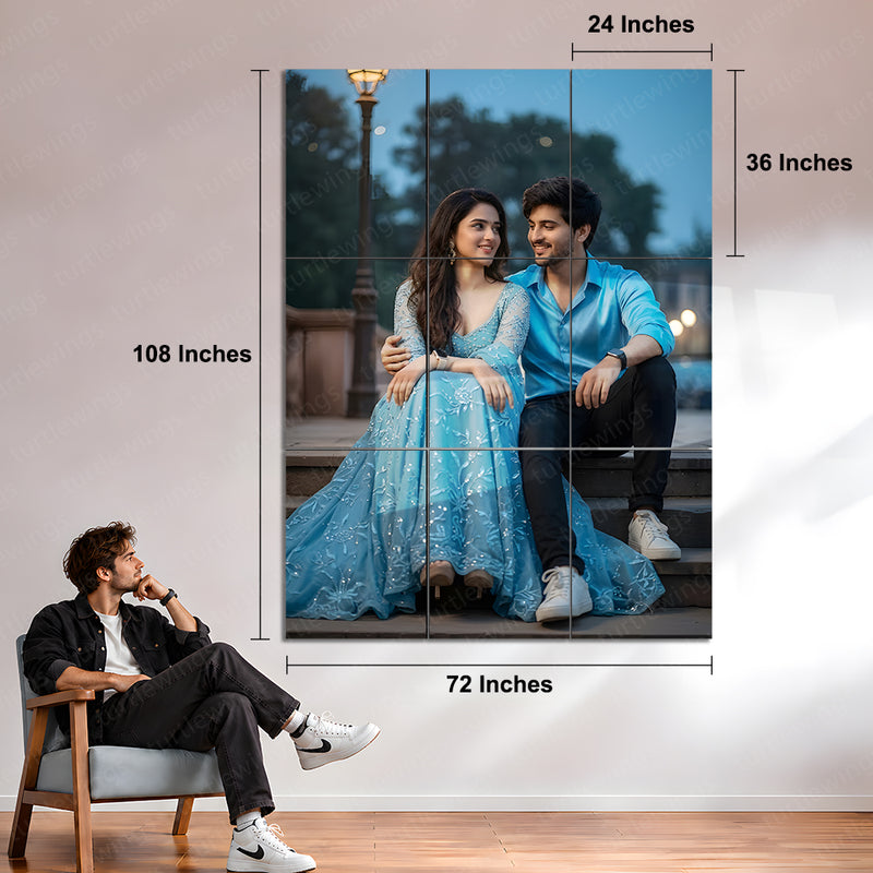Custom Split Metal Photo Wall Art – Turn Your Photo Into 3, 4 or 9 Panel Wall Art