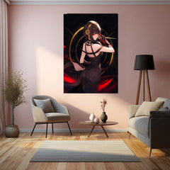 Anime metal Poster | Yor Forger – Spy x Family Assassin Elegance Metal Poster | Anime Wall Frame
