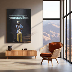 Quote Metal Poster | Tyler, The Creator – You’re Handling It Better Metal Frame Quiet Growth & Emotional Strength Wall Art | Modern Healing Mindset Metal Poster