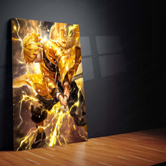 Anime Metal Poster | Zenitsu Agatsuma – Demon Slayer Metal Poster | Thunder Breathing Anime Wall Frame