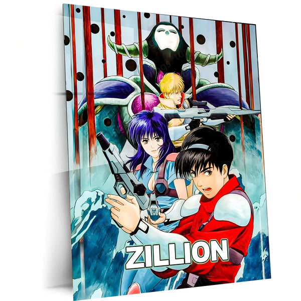 Anime Metal Poster | Zillion – Galactic Force Heroes Metal Frame