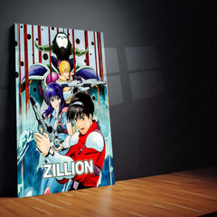Anime Metal Poster | Zillion – Galactic Force Heroes Metal Frame