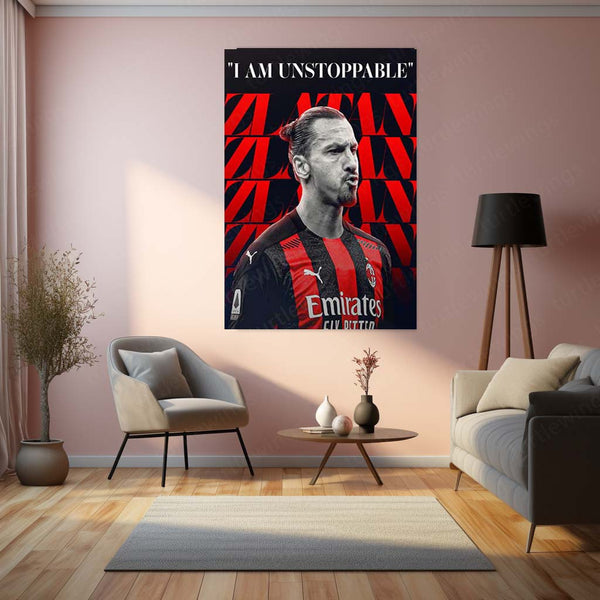 Zlatan Ibrahimović AC Milan Metal Frame – 