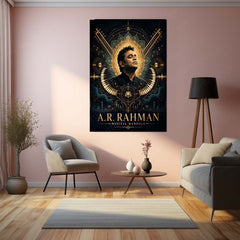 A. R. Rahman – Musical Mandala | Premium Metal Poster | Legendary Composer Wall Art by TurtleWings