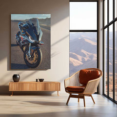 BMW M 1000 RR Neon LED Metal Frame | Superbike Head-On Wall Poster | German Engineering Meets Glow
