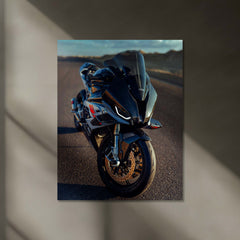 BMW M 1000 RR Neon LED Metal Frame | Superbike Head-On Wall Poster | German Engineering Meets Glow