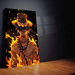 Portgas D. Ace Metal Poster – The Pirate with a Flame - TURTLEWINGS 