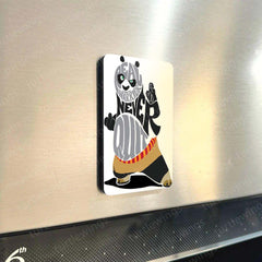 Kung Fu Panda Fridge Magnet Set of 5 – Premium Decorative Collection