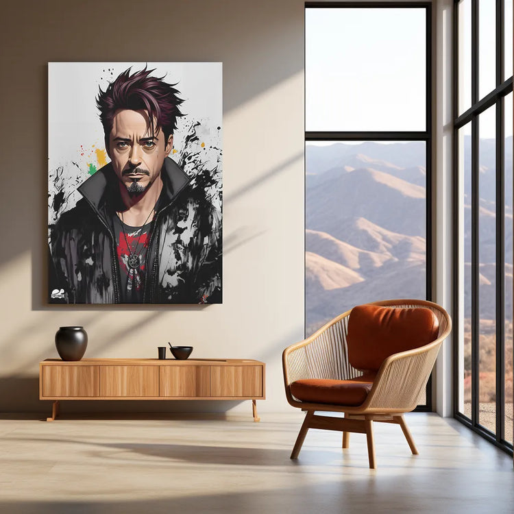 Robert Downy Jr Metal Poster Marvel - TURTLEWINGS 