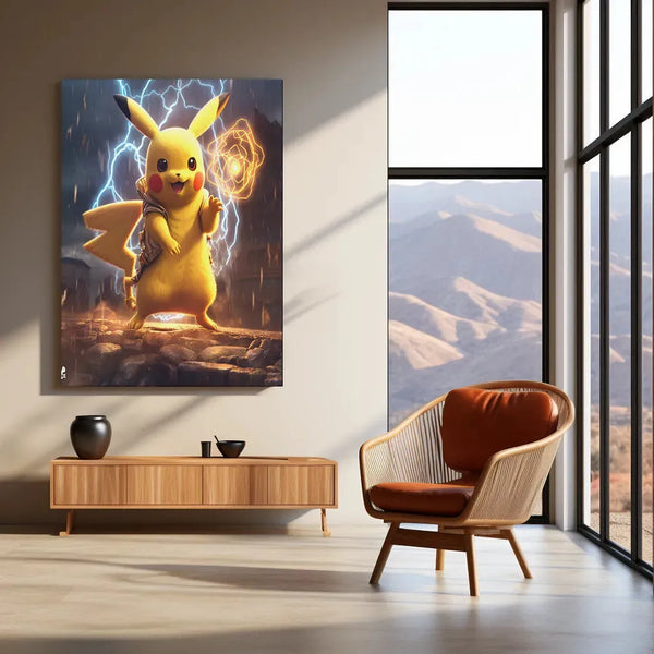 Pikachu Metal Poster Pokemon - TURTLEWINGS 