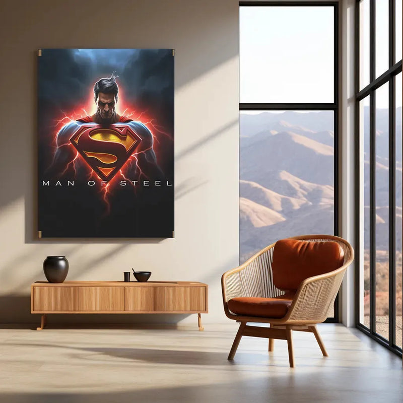 Superman Dc Metal Poster - TURTLEWINGS 