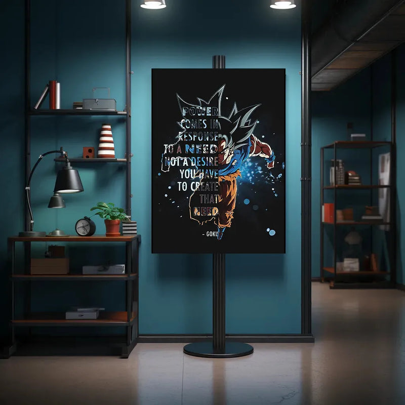 Goku Metal Poster - TURTLEWINGS 