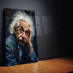 Albert Einstein Art Metal Poster - TURTLEWINGS 