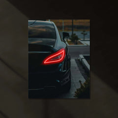 Neon LED Metal Poster | Mercedes CLS 63 Neon LED Metal Poster – Luxury Performance Car Wall Art - TURTLEWINGS 