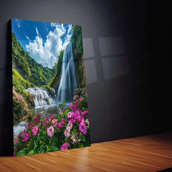 Vastu Collection - Waterfall Metal Frames for Serenity and Abundance - TURTLEWINGS 