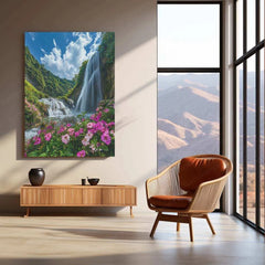 Vastu Collection - Waterfall Metal Frames for Serenity and Abundance - TURTLEWINGS 