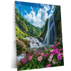 Vastu Collection - Waterfall Metal Frames for Serenity and Abundance - TURTLEWINGS 