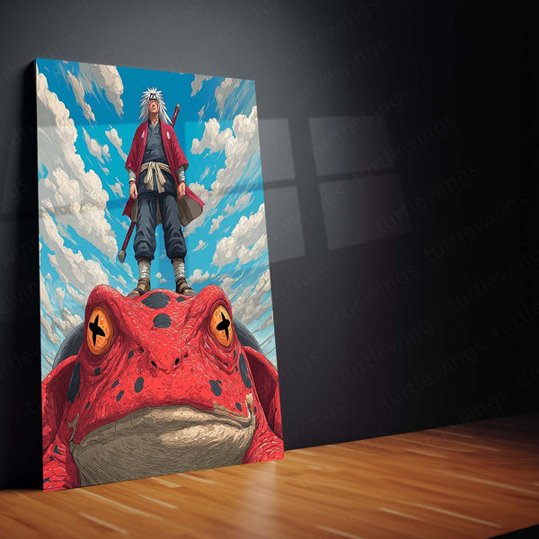 Anime Metal Poster | Jiraiya – Toad Sage of Mount Myōboku Metal Poster | Naruto Shippuden Wall Frame