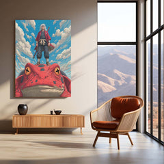 Anime Metal Poster | Jiraiya – Toad Sage of Mount Myōboku Metal Poster | Naruto Shippuden Wall Frame