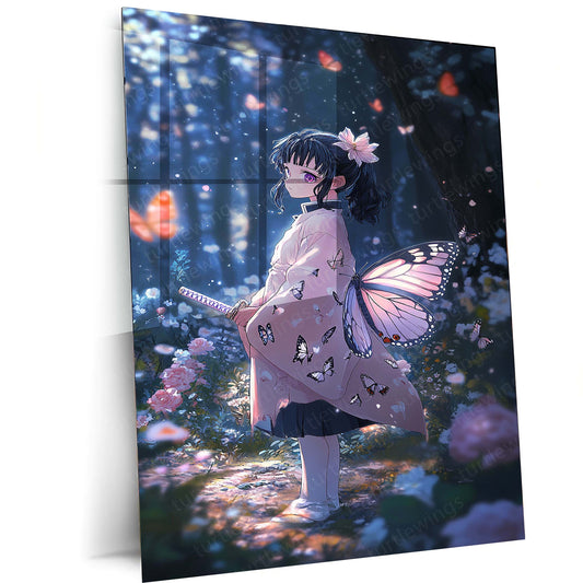 Anime Metal Poster |  Demon Slayer: Kimetsu no Yaiba Metal Poster | Official Anime Wall Art | Slayer Squad Decor 01