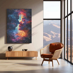 Starry Galaxy with Colorful Nebulae Metal Poster – A Breathtaking Cosmic Masterpiece - TURTLEWINGS 
