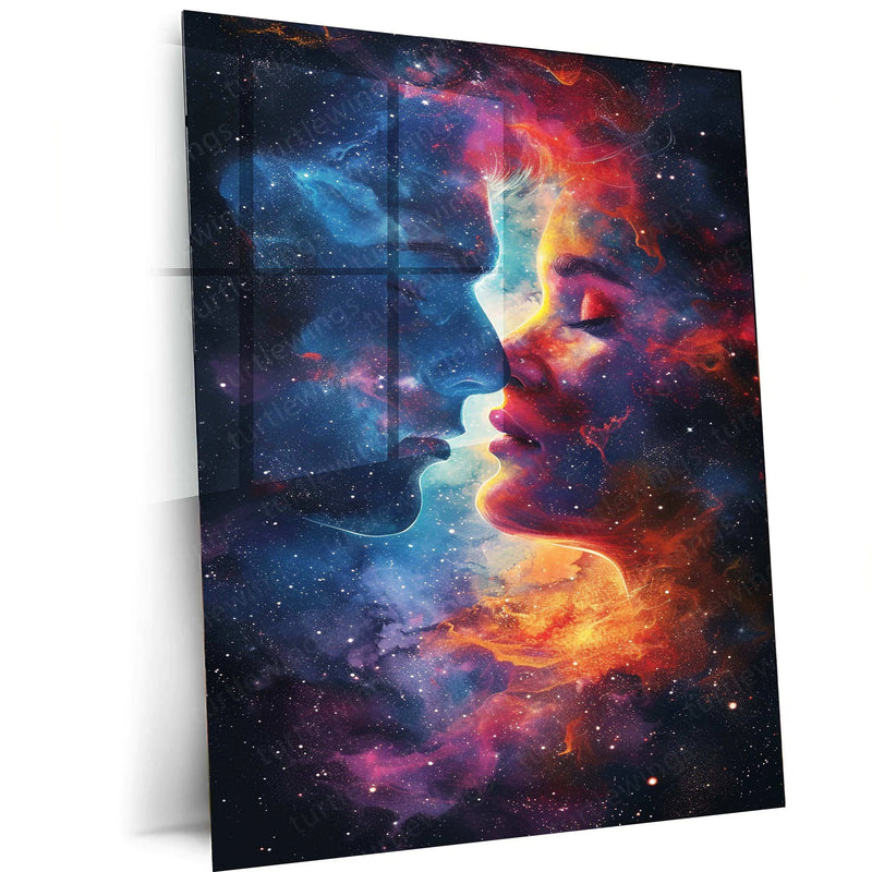 Starry Galaxy with Colorful Nebulae Metal Poster – A Breathtaking Cosmic Masterpiece - TURTLEWINGS 