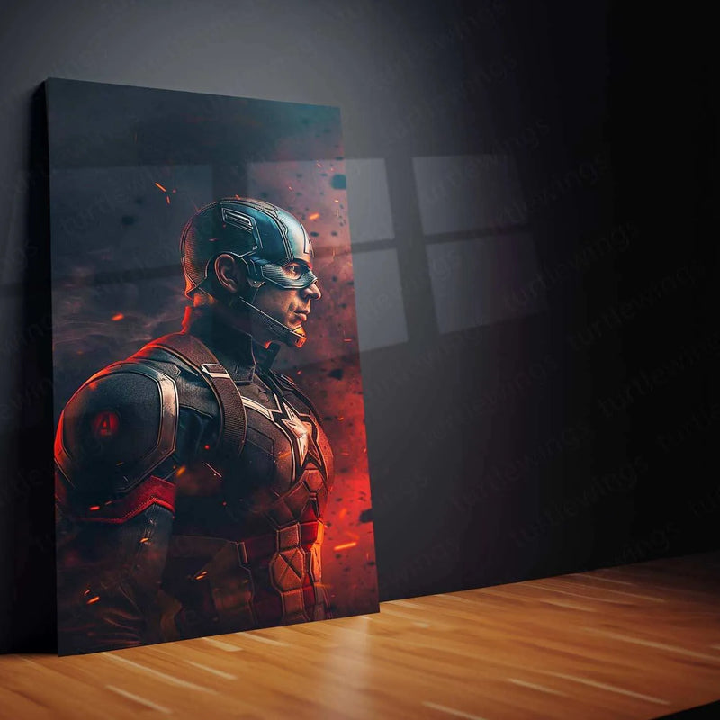 Captain America Metal Poster – The Shield of Justice - TURTLEWINGS 