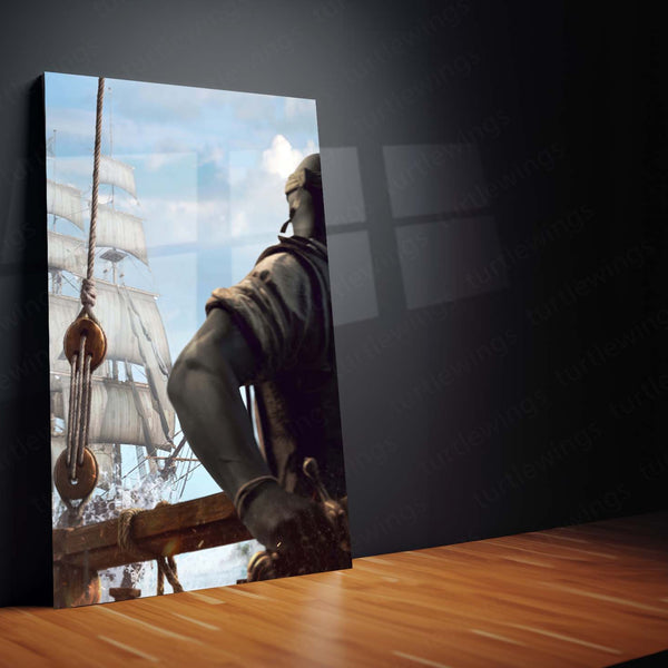 Gaming Metal Poster Set of 3 | Assassin's Creed IV: Black Flag Triptych Wall Art