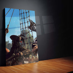 Gaming Metal Poster Set of 3 | Assassin's Creed IV: Black Flag Triptych Wall Art