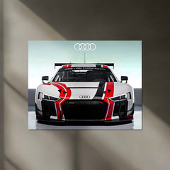 Audi R8 LMS GT3 LED Neon Metal Frame | Motorsport Racing Wall Light | Premium LED Metal Artwork
