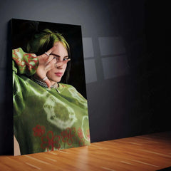 Billie Eilish Metal Poster – The Dark Pop Icon - TURTLEWINGS 