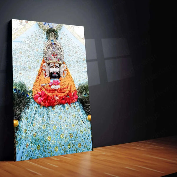 Khatu Shyam Maharaj Rajasthan Spiritual Metal Poster - Divine Grace and Devotion 3 - TURTLEWINGS 
