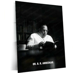Dr. Babasaheb Ambedkar Metal Poster | Inspirational Wall Art | Social Reformer Tribute Frame - TURTLEWINGS 