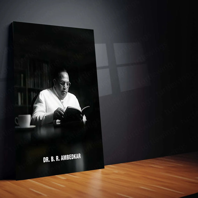 Dr. Babasaheb Ambedkar Metal Poster | Inspirational Wall Art | Social Reformer Tribute Frame - TURTLEWINGS 