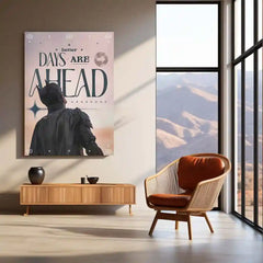 Quote Metal Poster | Batman – Better Days Are Ahead Metal Frame | Motivational Superhero Wall Art | Inspirational Quote Metal Poster