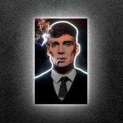 Mafia Boss Neon LED Frame | Luxury Power Wall Art Elite Hustle Aesthetic by TurtleWings - TURTLEWINGS 